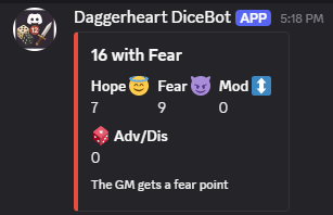 Duality roll with Fear outcome